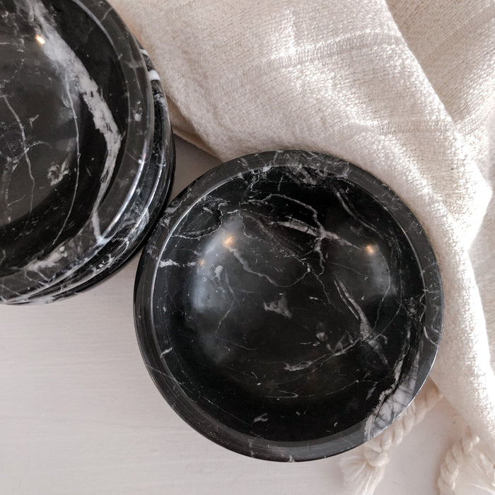 Soap Bowl | Black Marble