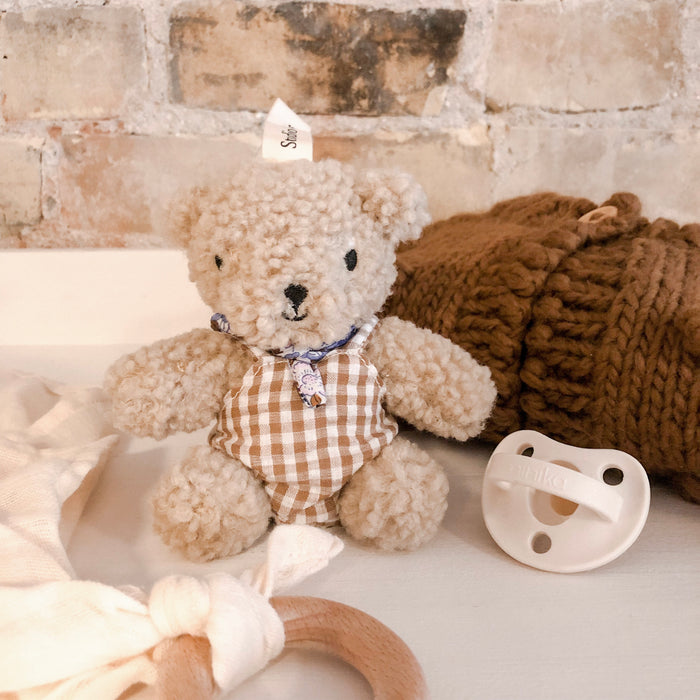 Handmade Ecru Mini Teddy Bear