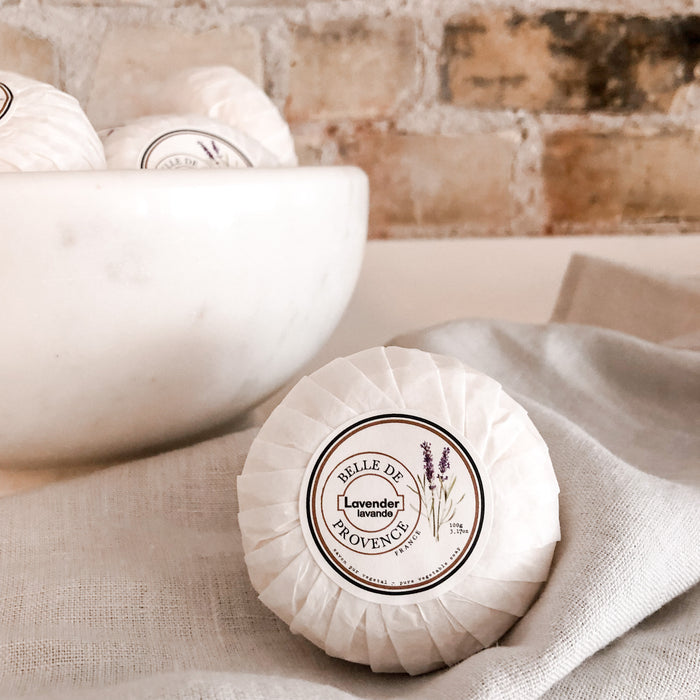 Belle de Provence Round Bar Soap | Lavender