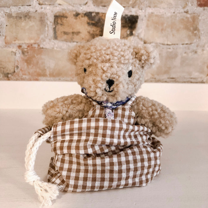 Handmade Ecru Mini Teddy Bear