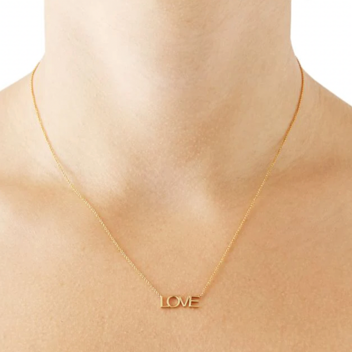 LOVE Necklace | 14k gold