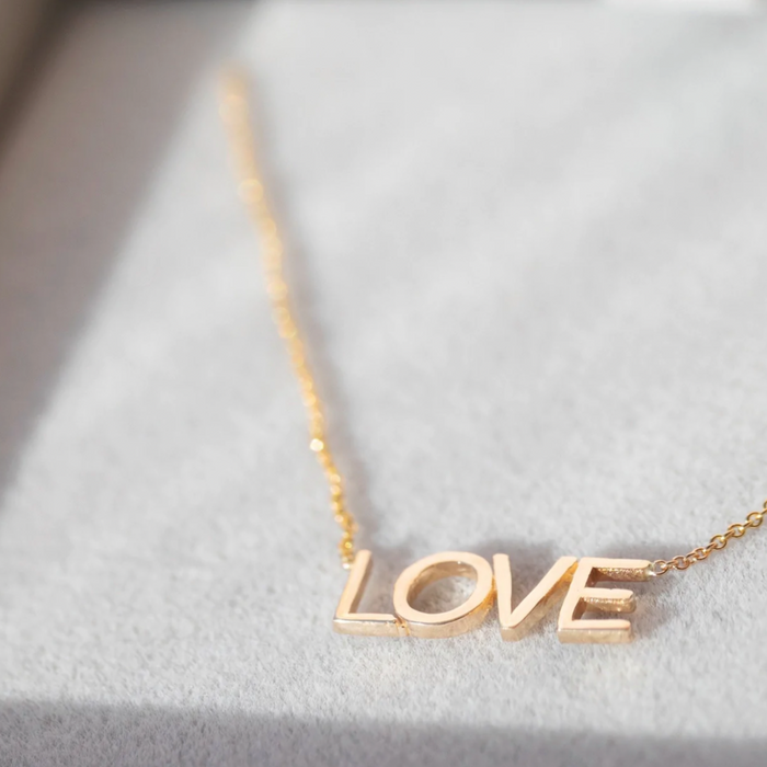 LOVE Necklace | 14k gold