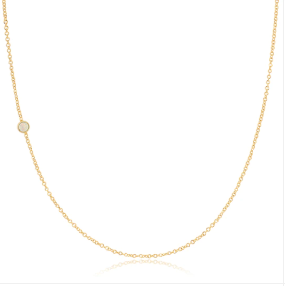Birthstone Necklace | Opal (PREORDER)