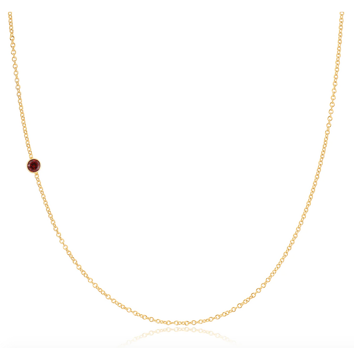 Birthstone Necklace | Garnet (PREORDER)