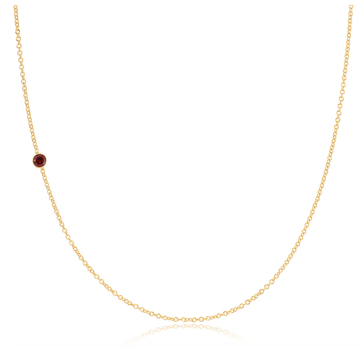 Birthstone Necklace | Ruby (PREORDER)