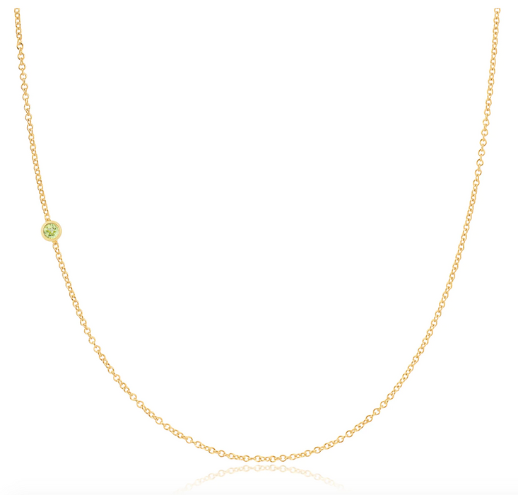 Birthstone Necklace | Peridot (PREORDER)